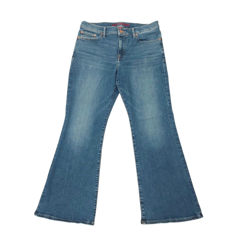 Lucky Brand Sweet Mid Rise Flare Jeans Womens 14 Blue Cotton Blend Retro Denim